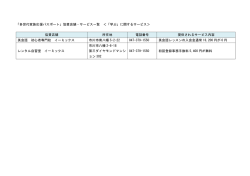 （店舗名・所在地・電話番号入り）＜「学ぶ」に関するサービス