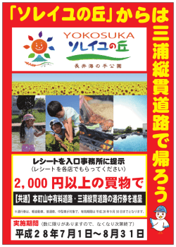 H28 ソレイユ通行券進呈イベント ポスター