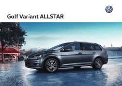 Golf Variant ALLSTAR