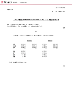 【アジア輸出】BREMEN BRIDGE VOY.008W スケジュール