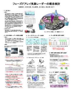 フェーズドアレイ気象レーダーの概念検討