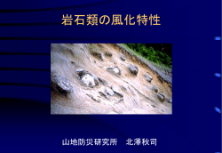 天竜川流域の花崗岩類の特性とその防災対策