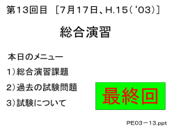 プログラミング演習2003