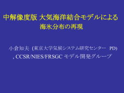 中解像度版 大気海洋結合モデルによる海氷分布の再現