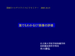 誰でもわかる CT画像の評価