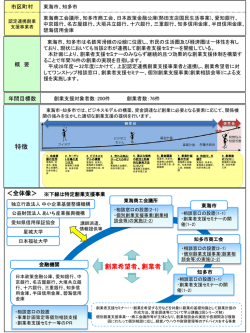 創業支援計画の概要