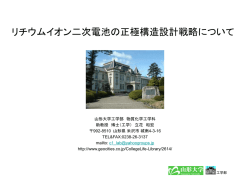 リチウムイオン二次電池の正極構造と電池性能