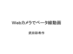 Webカメラでベータ線動画
