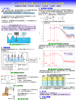 一次元造波水槽における水面のロバスト制御