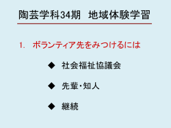 陶芸学科34期地域体験学習