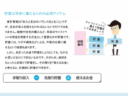 貯蓄の役割1（貯蓄は将来に備えるための必須アイテム）
