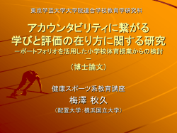 博士論文発表会 提出