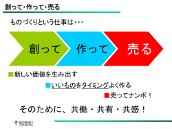 創って・作って・売る
