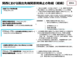 関西における国出先機関原則廃止の取組（経緯）