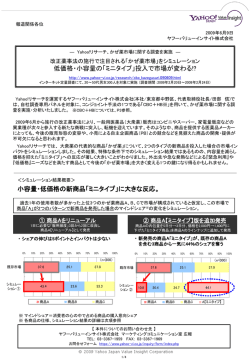 小容量・低価格の新商品「ミニタイプ」に大きな反応。