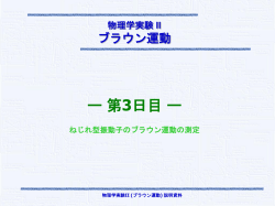ブラウン運動 (1)