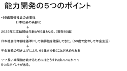 能力開発の5つのポイント