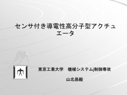 イオン導電性高分子を用いた 直動人工筋 - 山北研究室