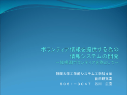 卒論発表