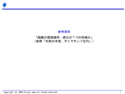 参考資料（組織の環境適用・進化の7つの枠組）
