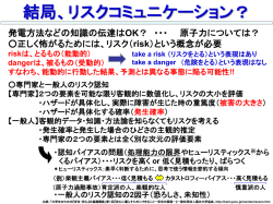 リスクコミュニケーション