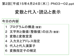 プログラミング入門2003