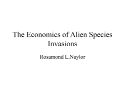 The Economics of Alien Species Invasions