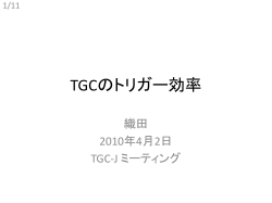 TGCのトリガー効率