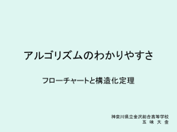 フローチャートのわかりやすさ