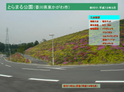 知多横断道路（愛知県常滑市） 吹付け：平成16年6月