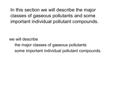 class individual pollutant compounds