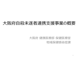 大阪府における 自殺未遂者連携支援事業について