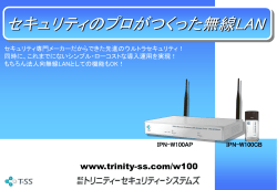 IPN-W100シリーズ（5/18更新） ダウンロード (PPT:737.5KB)