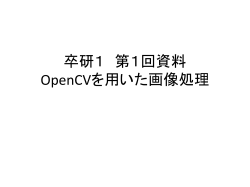 卒研1第一回資料