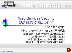 XMLコンソーシアムDay 2005/01/13