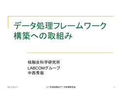 中西秀哉（NIFS） - LABCOM