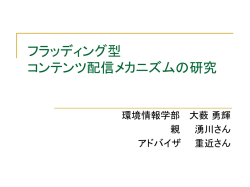 フラッディング型コンテンツ配信メカニズムの研究