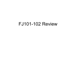 FJ101-102 Review - Nihongo Ganbaru