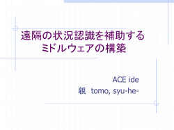 卒論中間発表