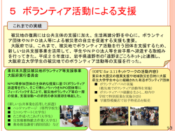 ボランティア活動による支援