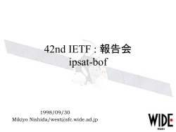 IETF 報告 UDLR-WG