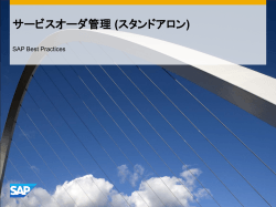 シナリオ概要 - SAP Help Portal