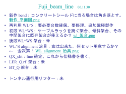 Fuji_beam_line 06.11.30 - Fuji beam line development