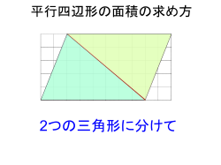 平行四辺形の面積の求め方