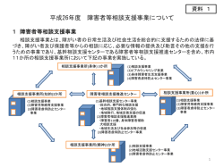 資料1 平成26年度相談支援事業の実績