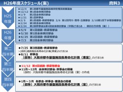 資料3 スケジュール(案) [その他のファイル／48KB]