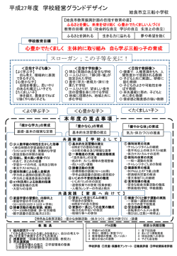 学校経営グランドデザインへ