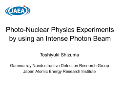 R.Hajima, et al., J. Nucl. Sci. Tech. 45, 441 (2008). - ELI-NP