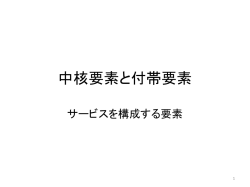 中核要素と付帯要素