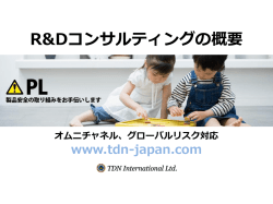 製品リスク - TDNインターナショナル株式会社